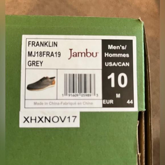 JAMBU Gray Franklin Oxford Shoes Men’s 10 New NIB main image 4